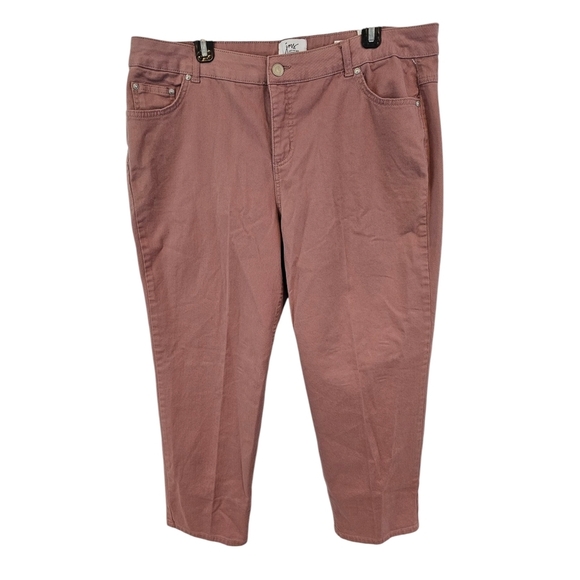 Just My Size Pants - Just My Size Size 18W Short Mauve Classic Fit Twill